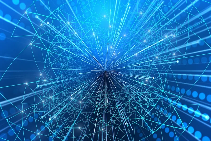 高速通信を表す光のイメージ