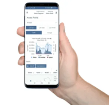 Plasma Cloud管理アプリを表示したスマートフォン